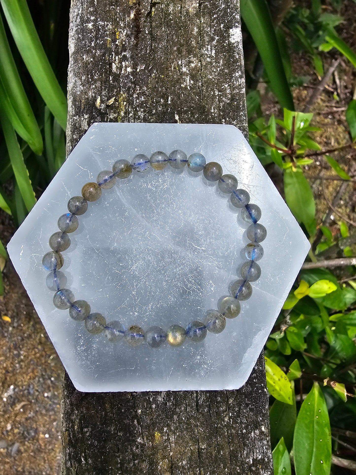 Labradorite | Round Bead Bracelet