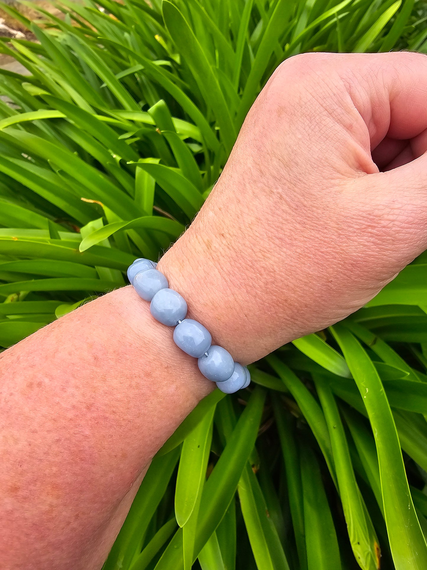 Angelite | Nugget Bead Bracelet