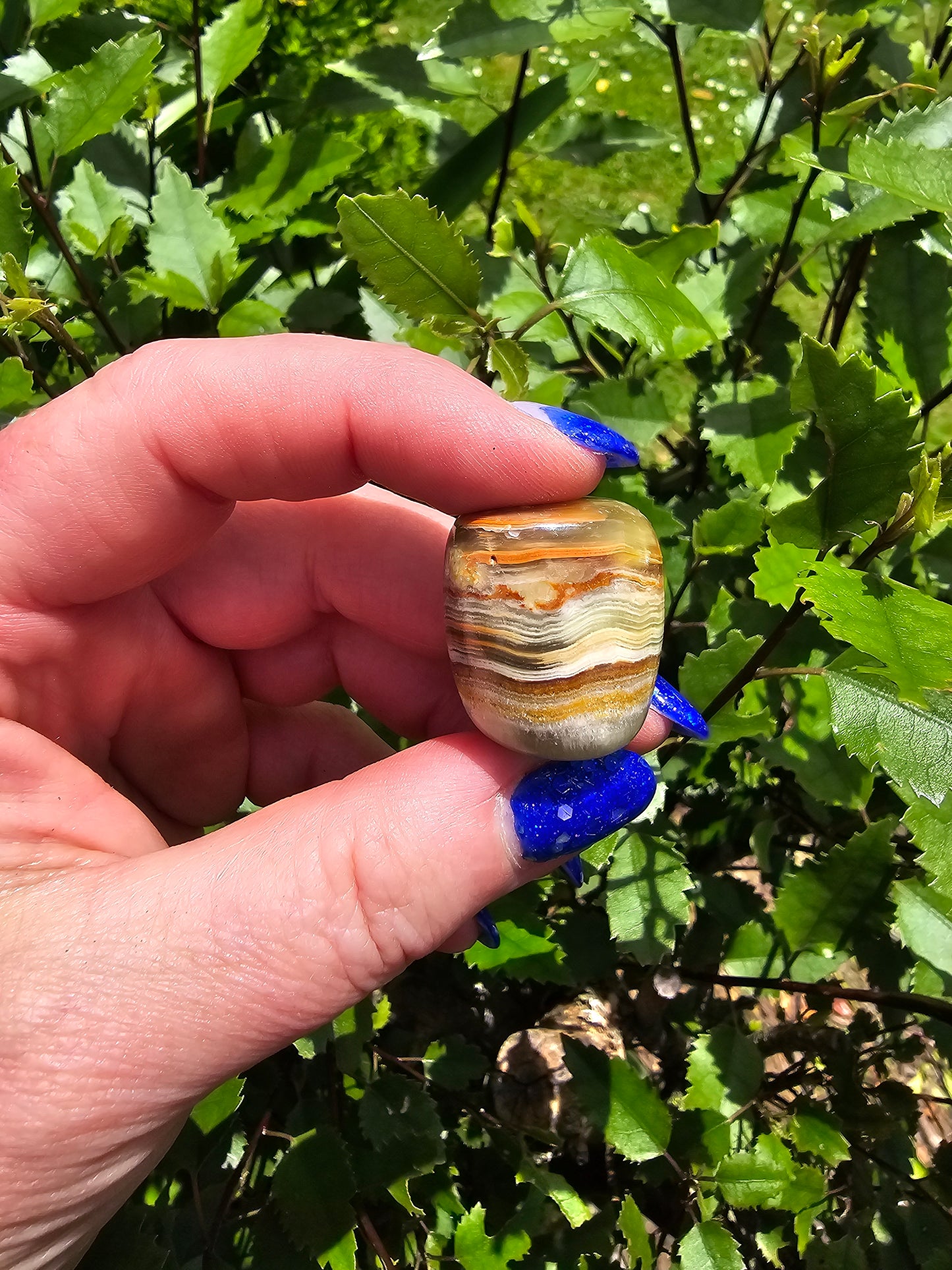 Banded Calcite Tumbled Stone