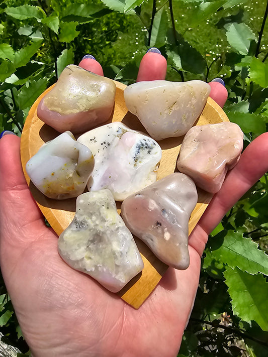 Pink Opal Large Tumbled Stone