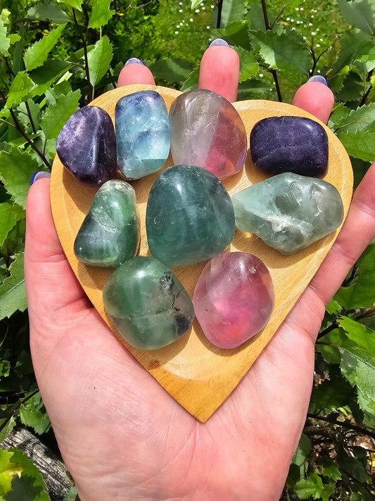 Rainbow Fluorite Tumbled Stone