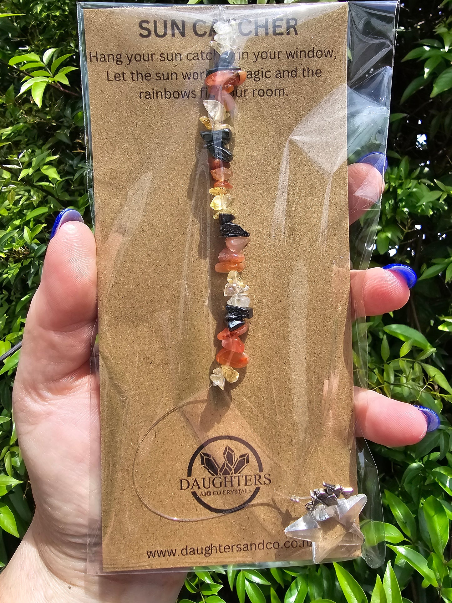 Citrine, Carnelian & Hematite | Star Sun Catcher