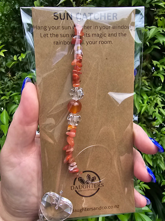 Carnelian | Heart Sun Catcher