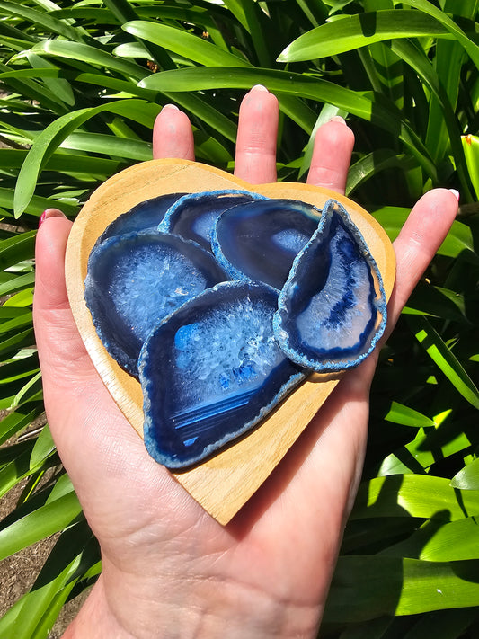 Agate Slice Blue | Small