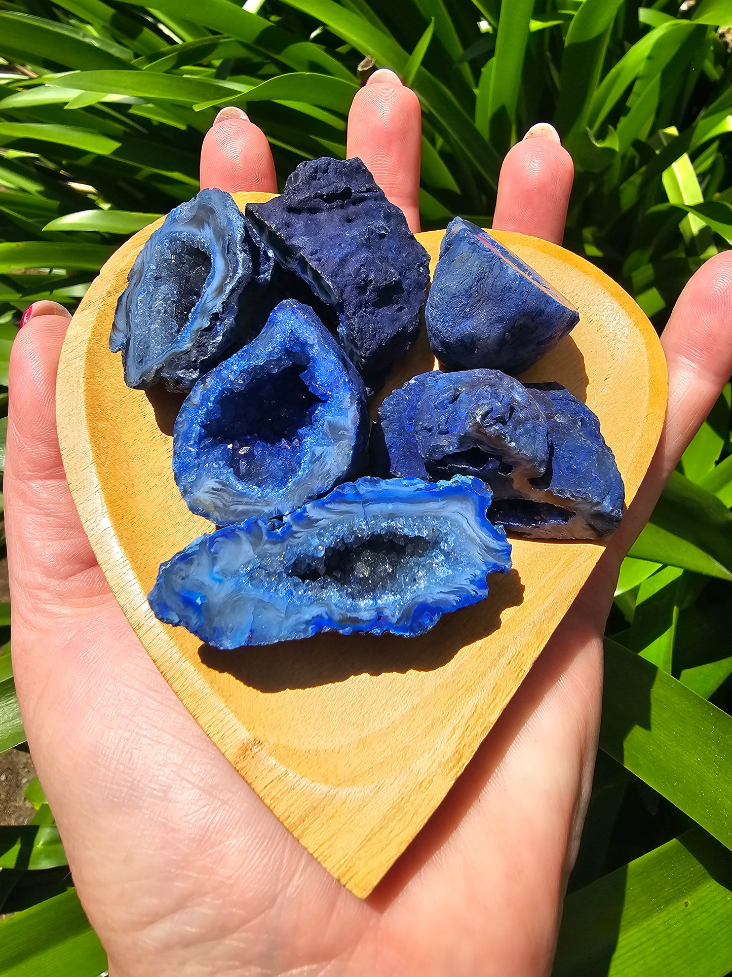 Agate Geode | Cave Blue Medium