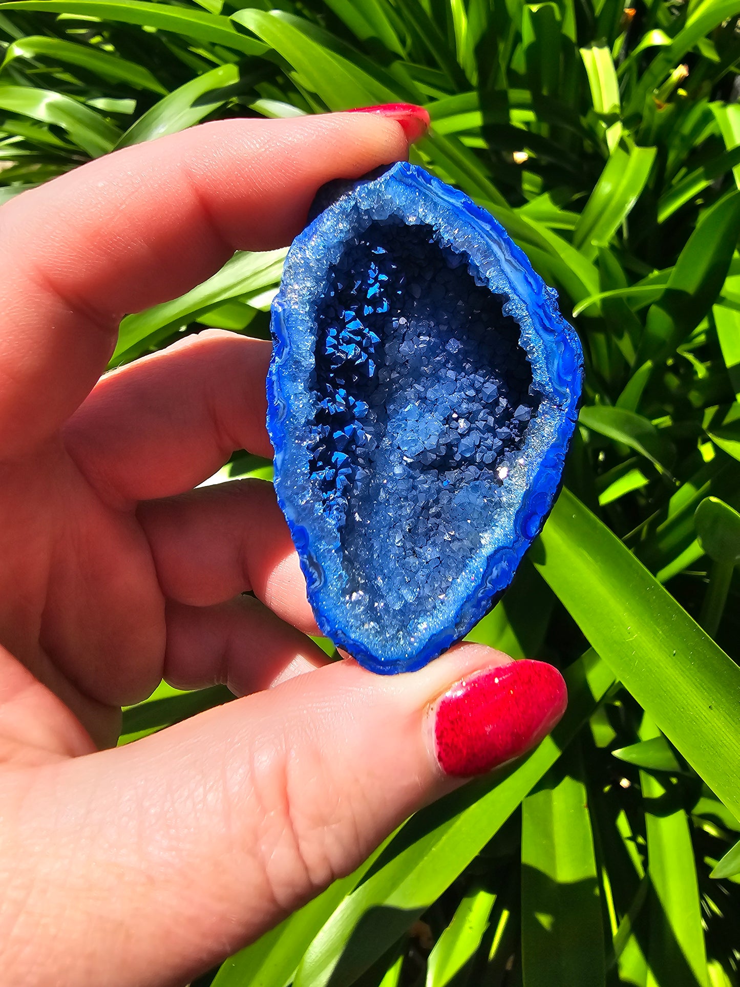 Agate Geode | Cave Blue Large