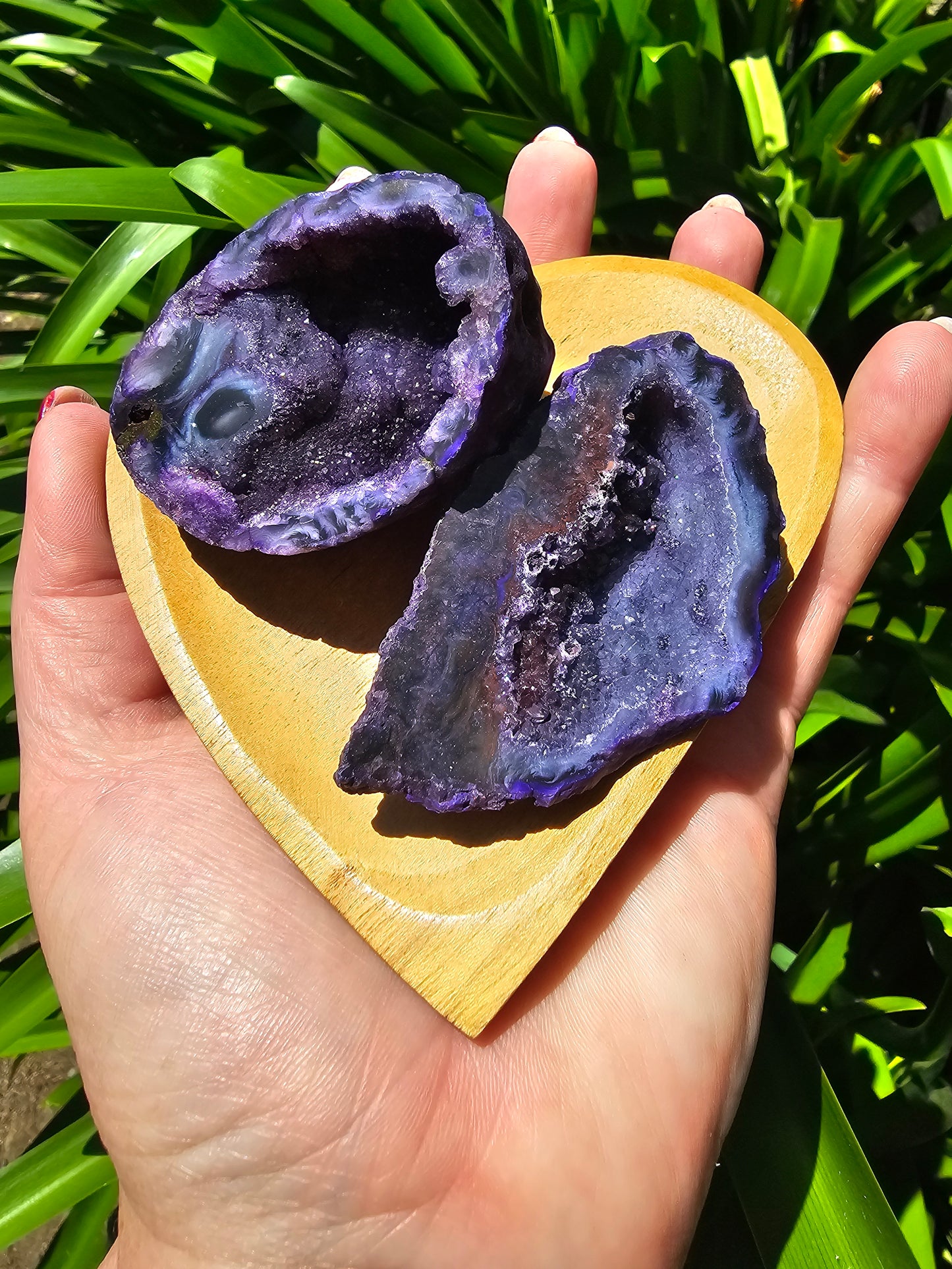 Agate Geode | Cave Purple Large