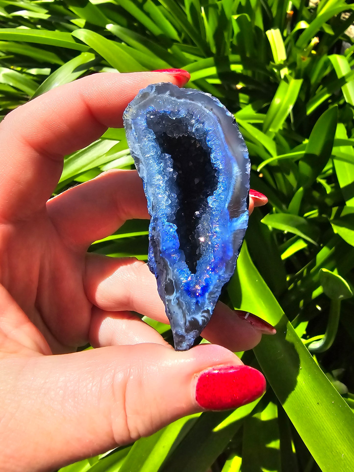 Agate Geode | Cave Blue Xlarge