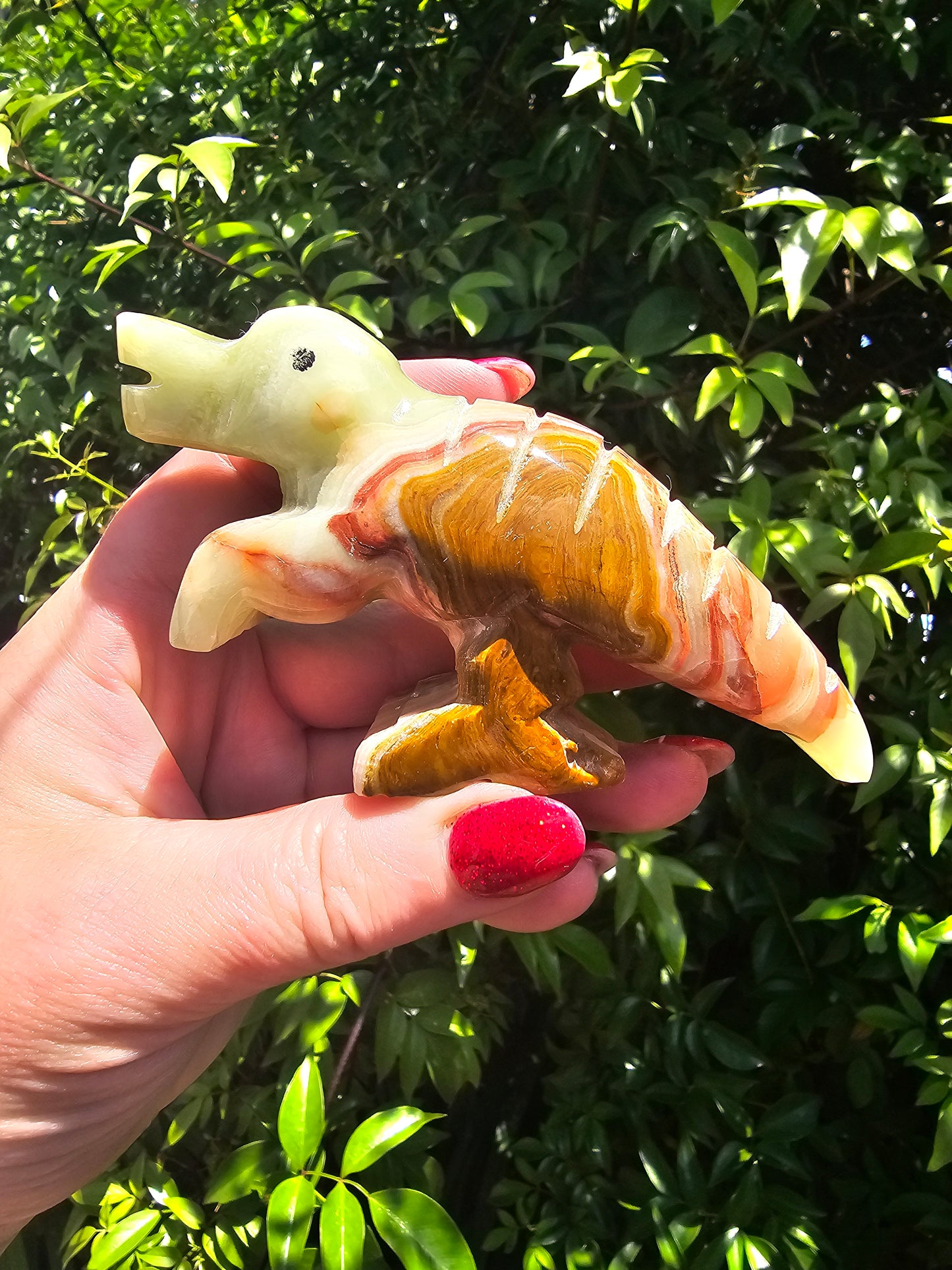 Banded Calcite Crocodile A