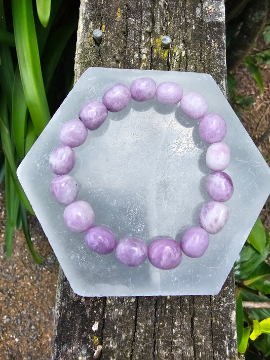 Lepidolite | Nugget Bead Bracelet