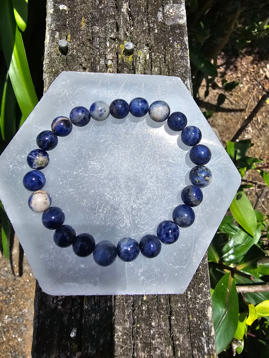 Sodalite | Round Bead Bracelet