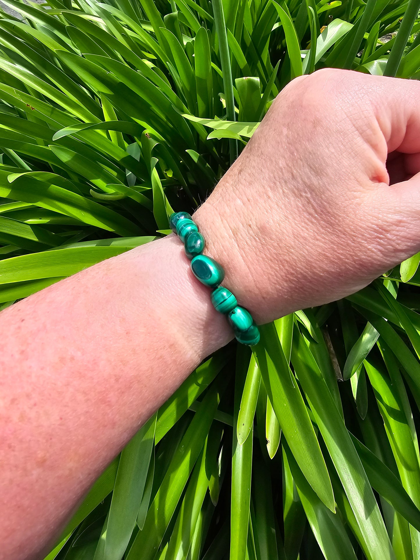 Malachite | Nugget Bead Bracelet