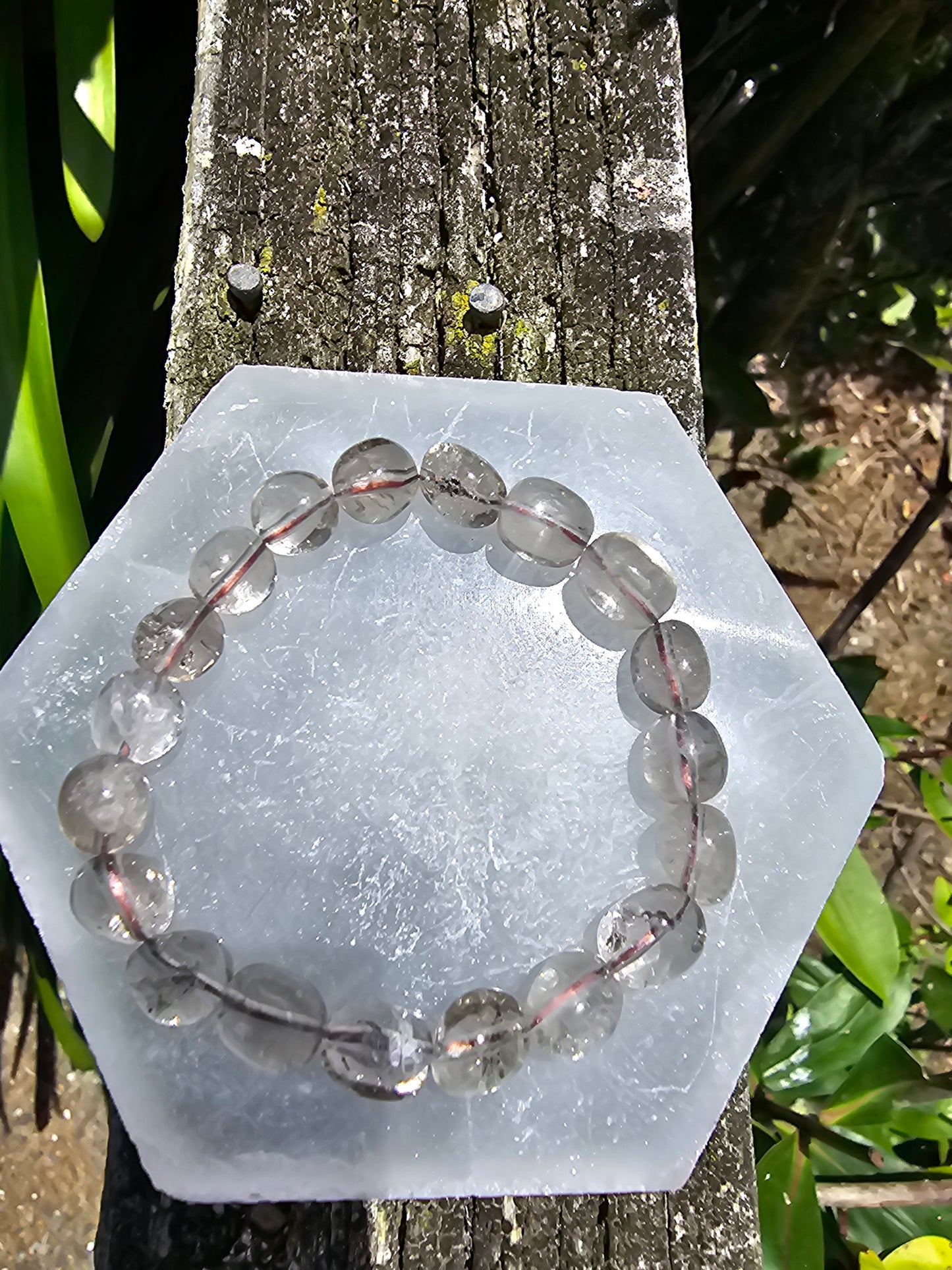 Light Smoky Quartz | Nugget Bead Bracelet