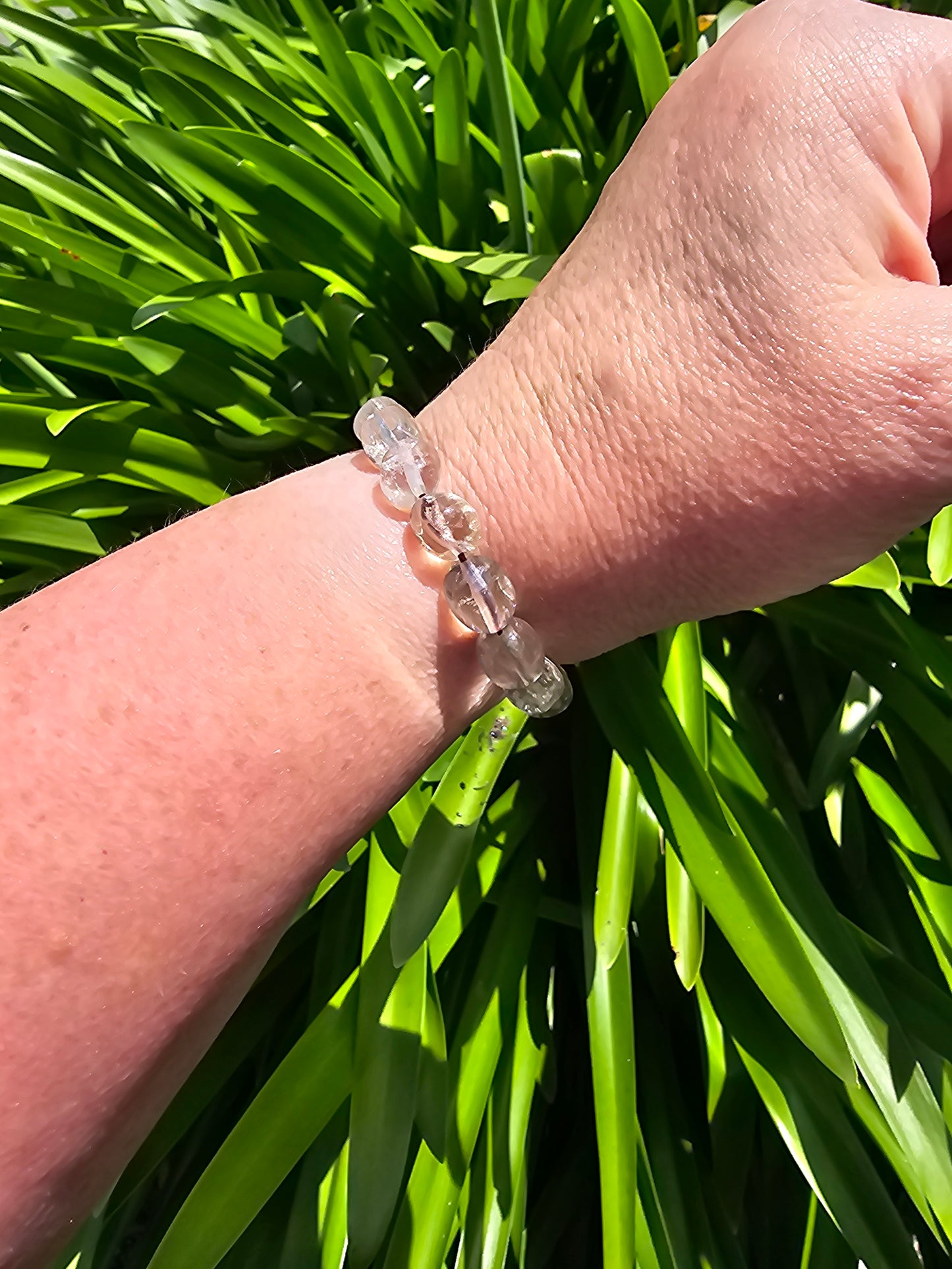 Light Smoky Quartz | Nugget Bead Bracelet