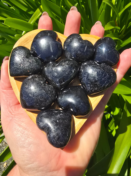 Black Tourmaline Small Heart