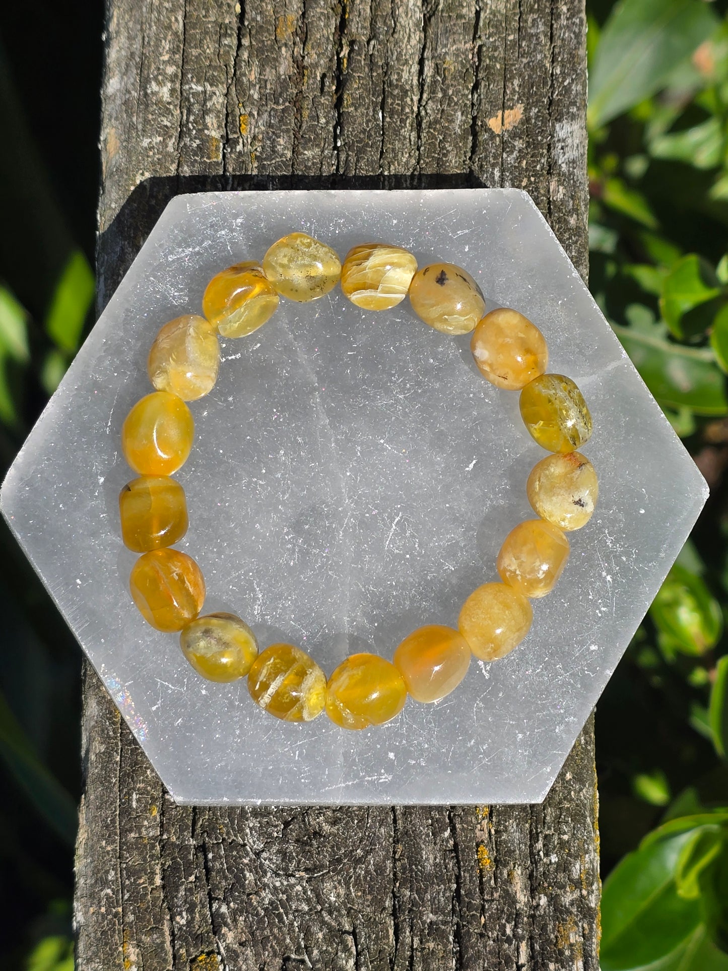 Yellow Opal | Nugget Bead Bracelet