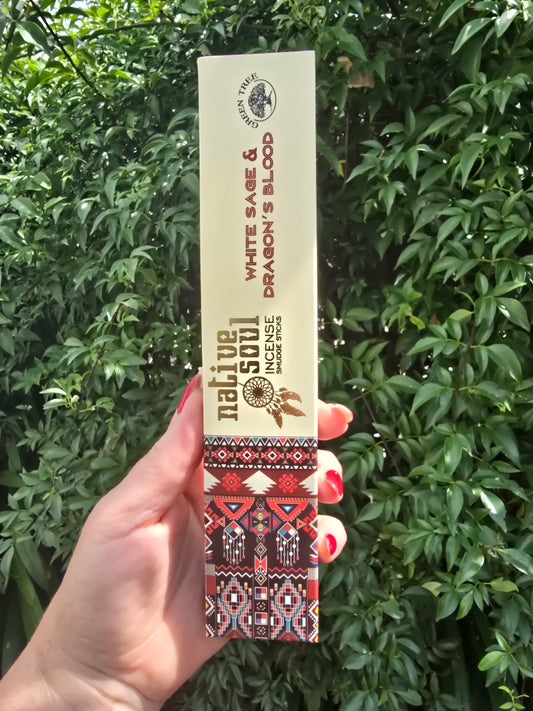 White Sage & Dragons Blood Incense Sticks