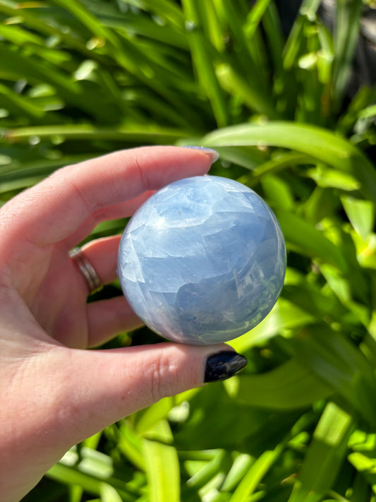 Blue Calcite Sphere B