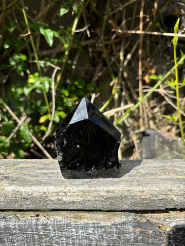 Black Obsidian Semi Polished Point B