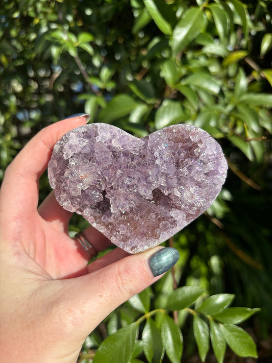 Amethyst Druze Heart A