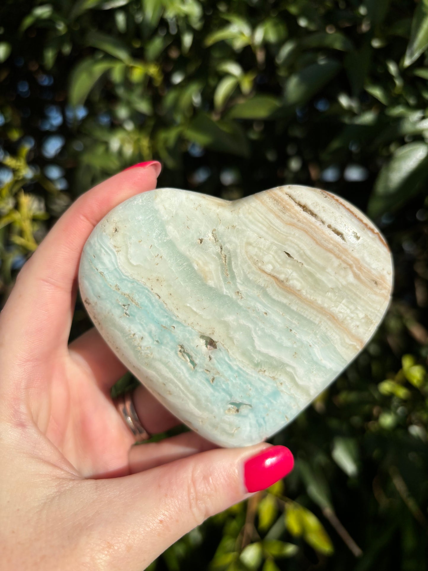 Caribbean Calcite Heart C