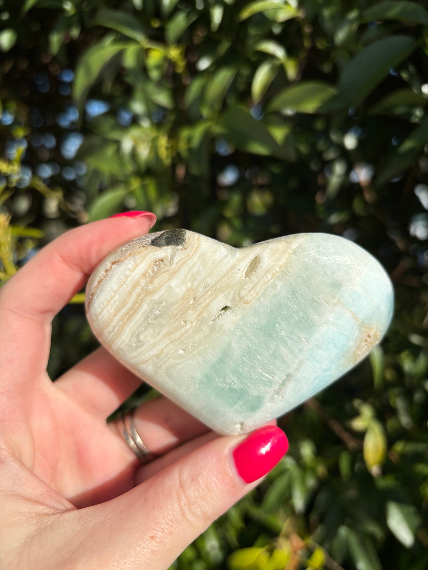 Caribbean Calcite Heart B