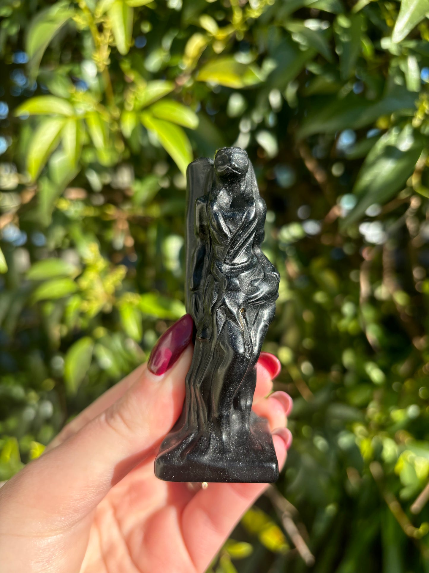 Sekhmet | Black Obsidian Carving