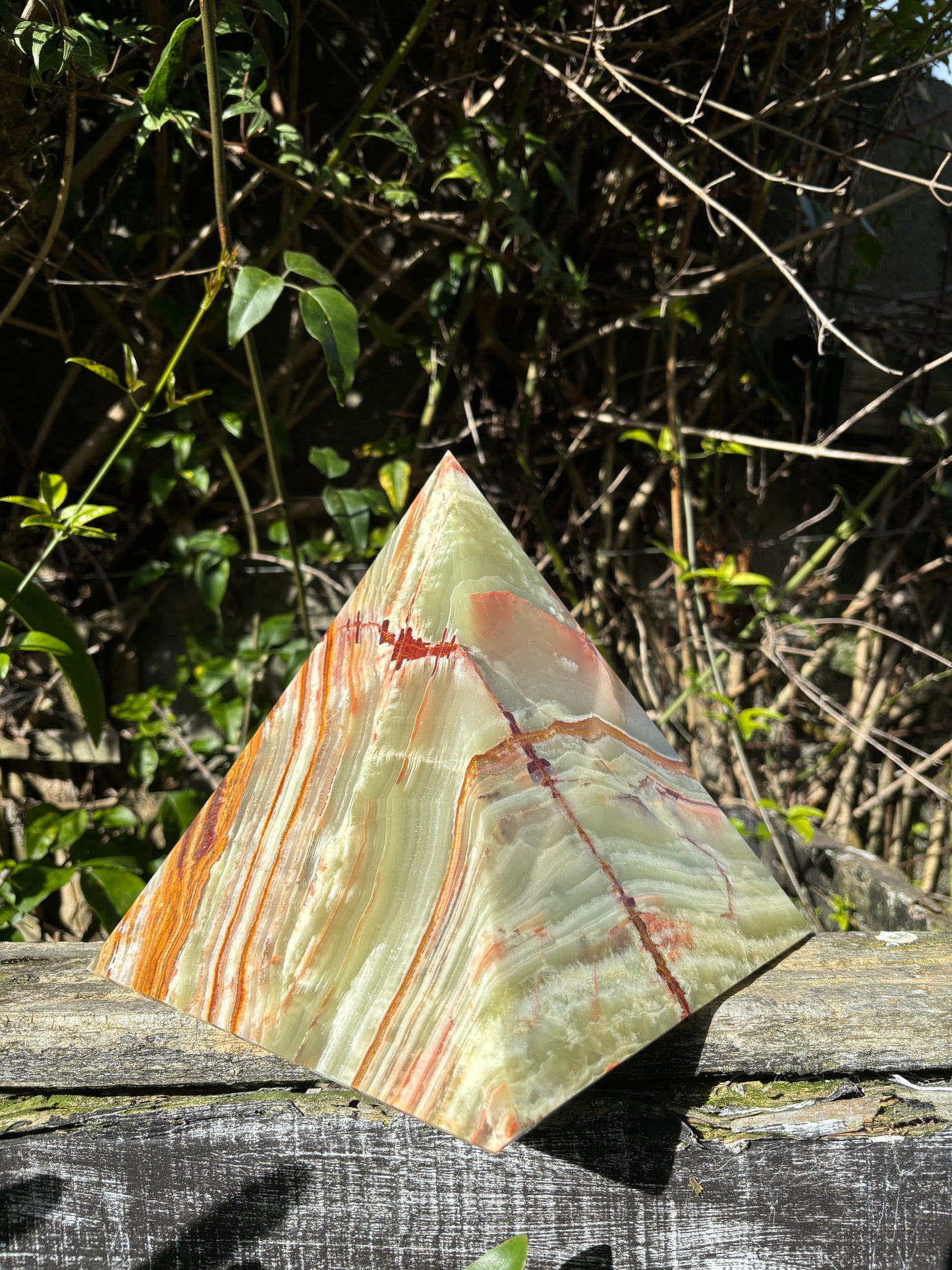 Banded Calcite Pyramid XLarge 7.6kgs