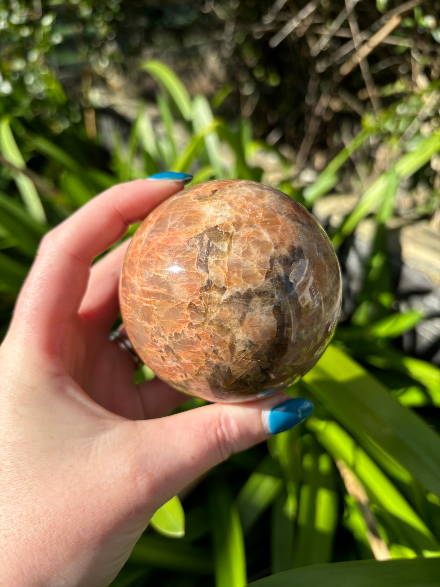 Peach Moonstone Sphere A