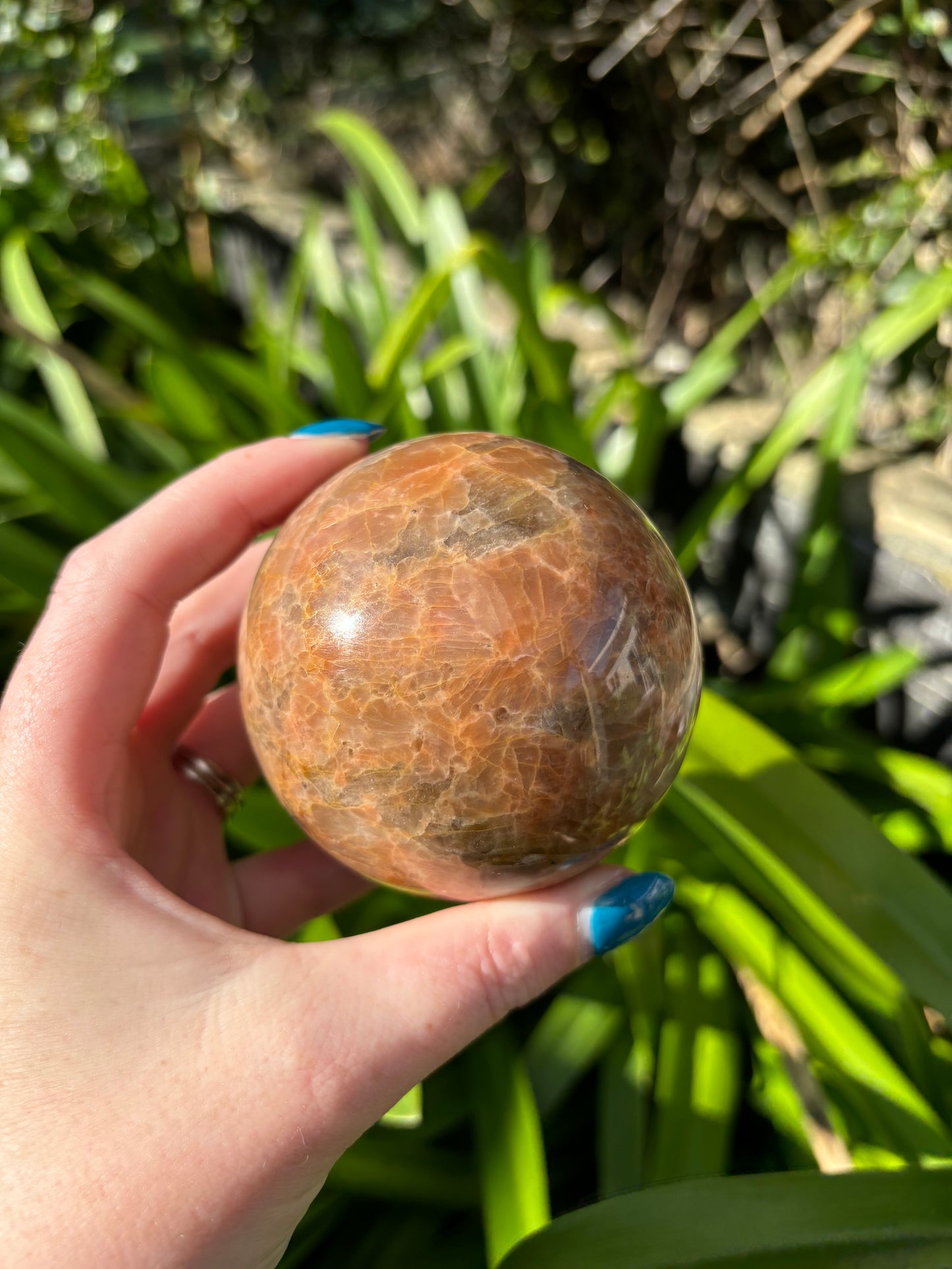 Peach Moonstone Sphere A