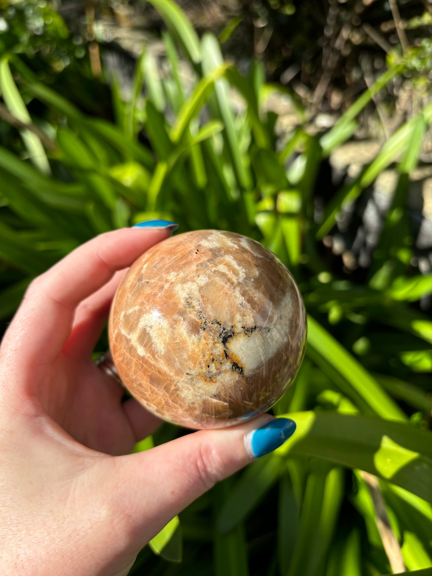 Peach Moonstone Sphere B