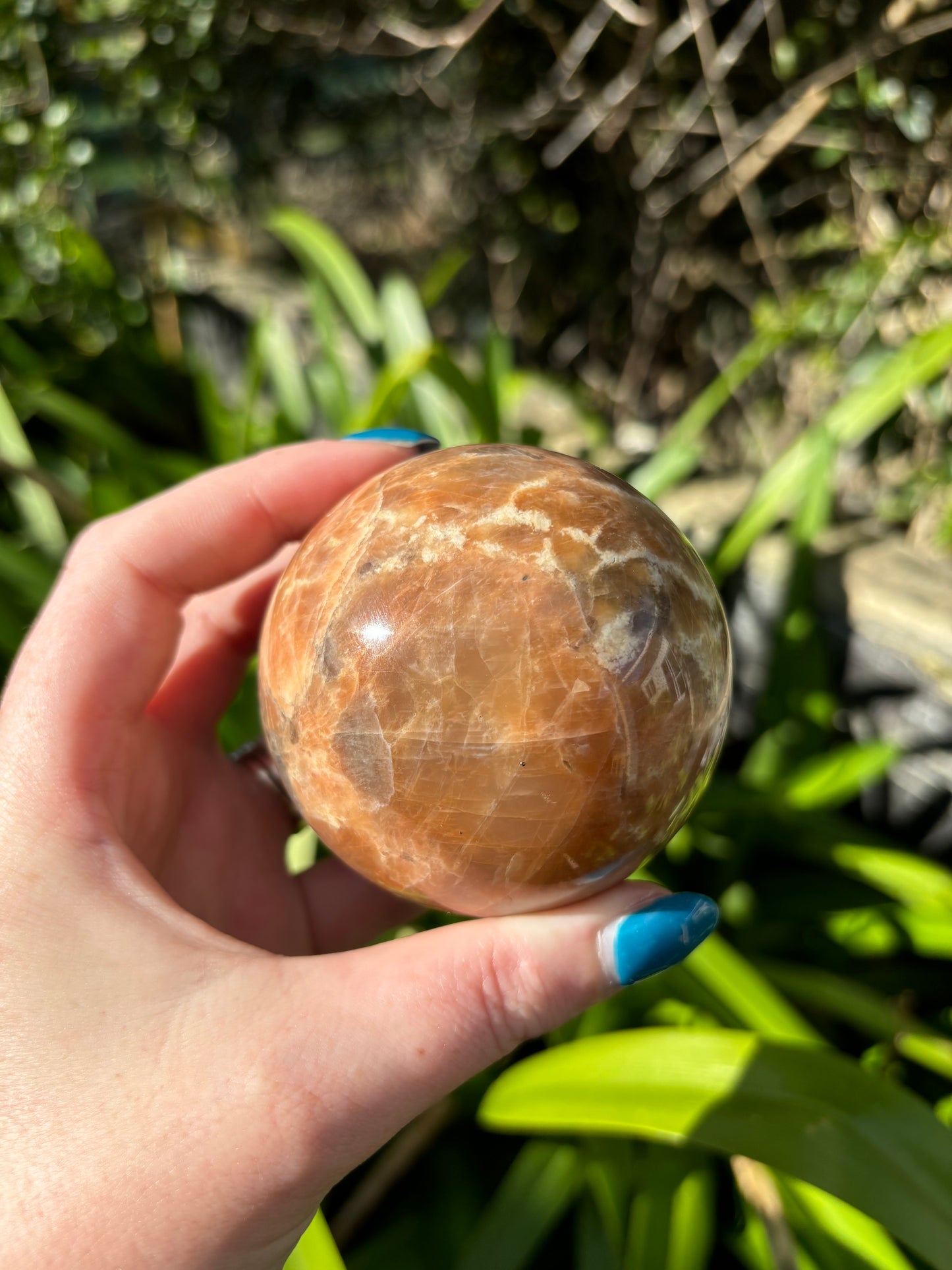 Peach Moonstone Sphere B