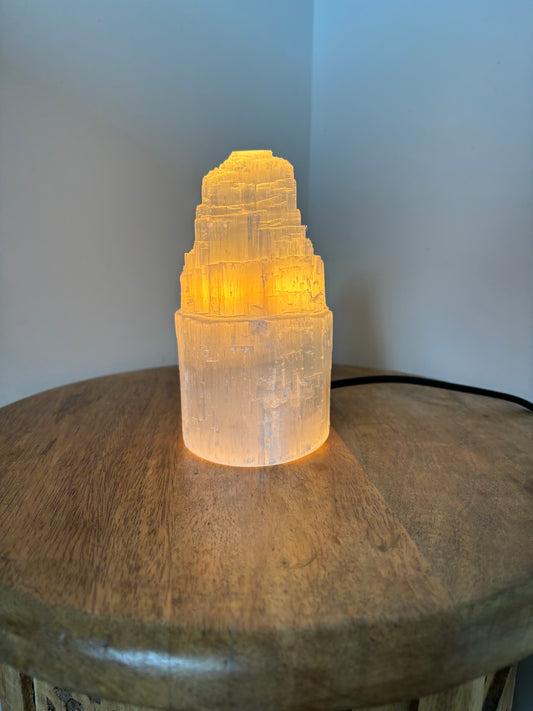 Selenite Tower Lamp Mini