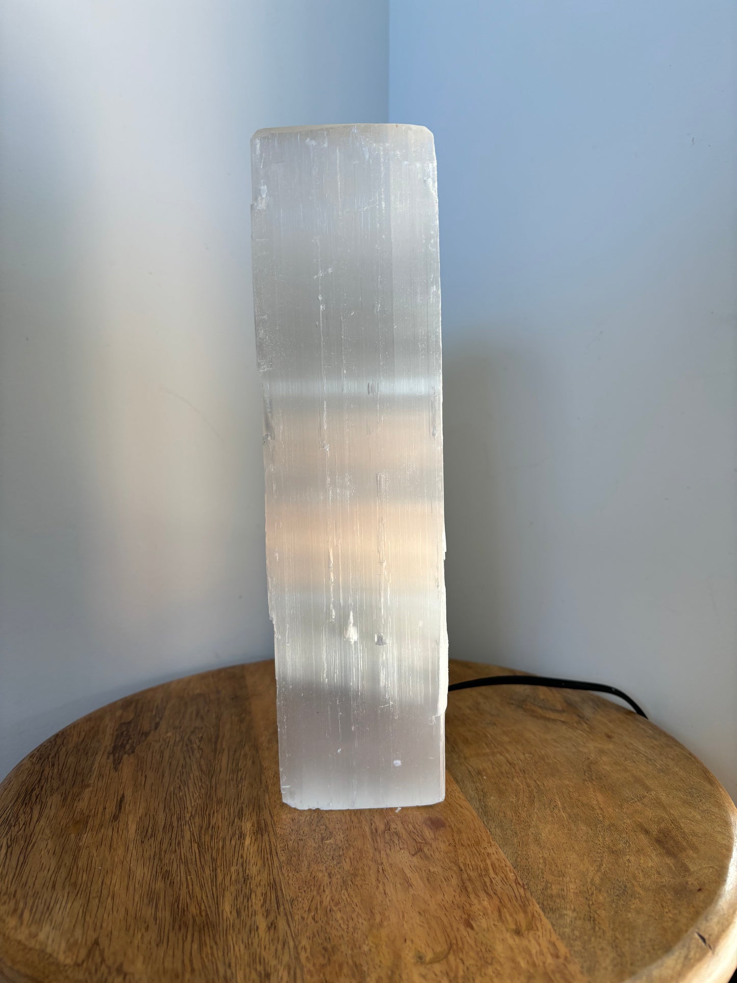 Selenite Square Lamp