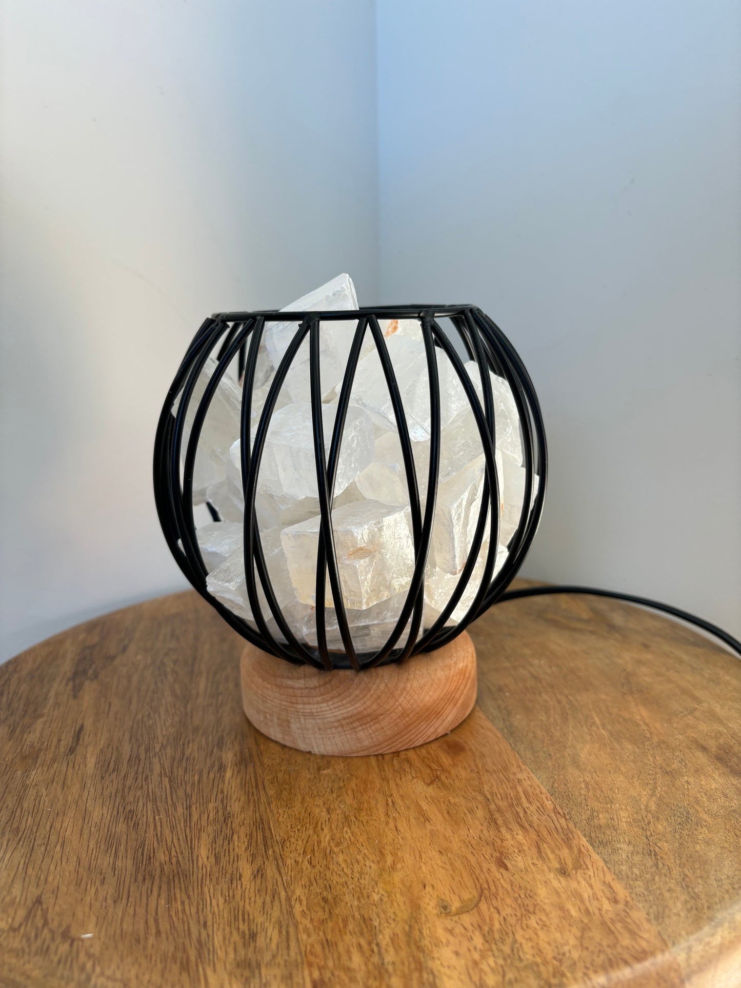 Calcite Cage Lamp