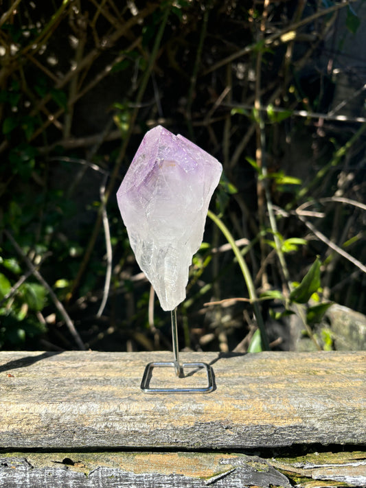 Amethyst Point On Metal Stand