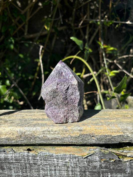 Lepidolite Semi Polished Point A