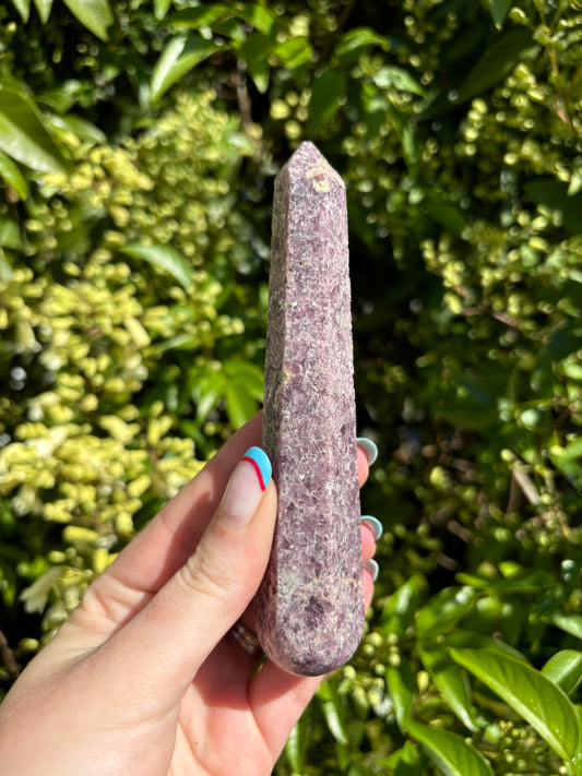 Lepidolite Wand B