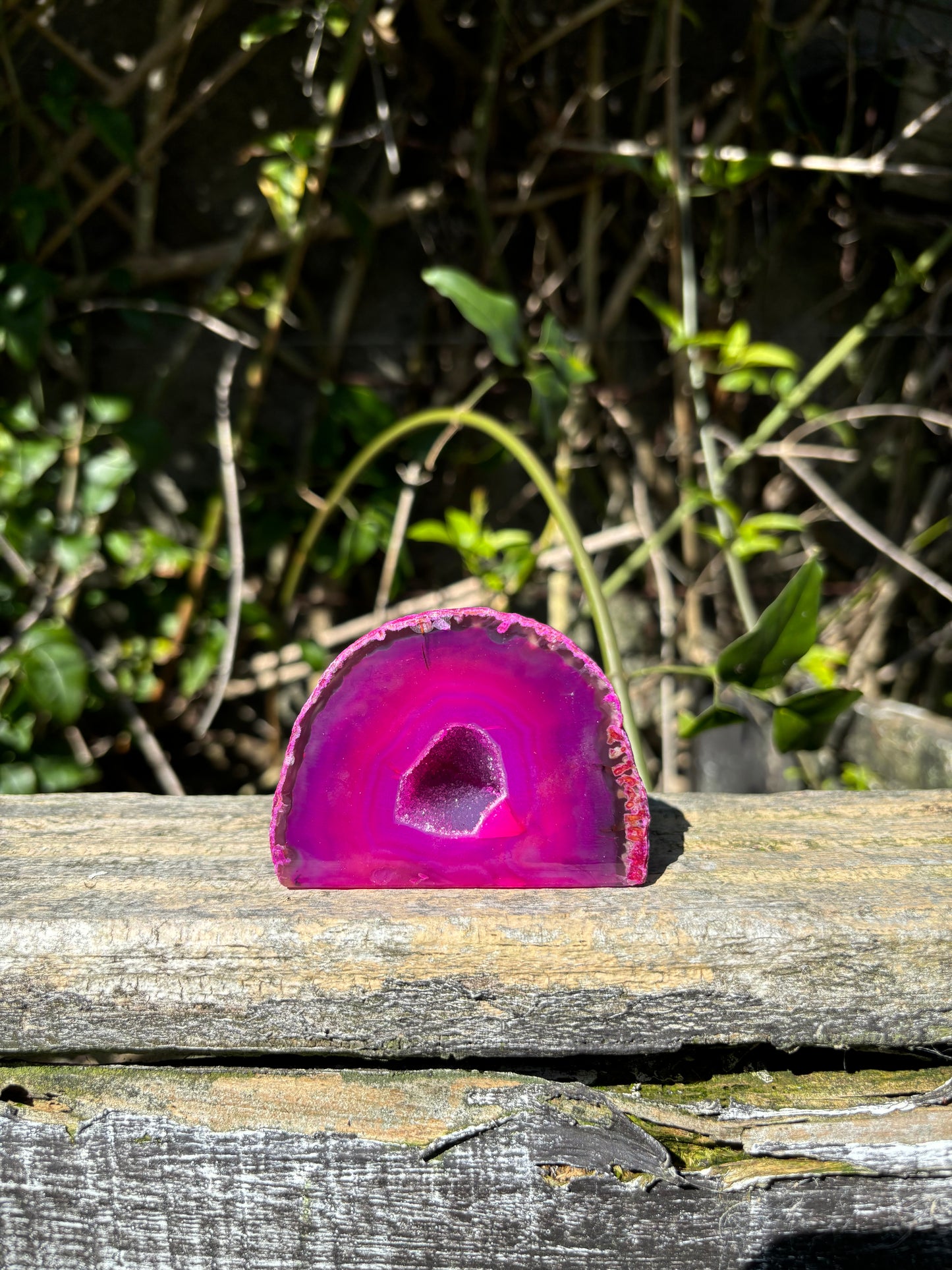 Pink Agate Geode A