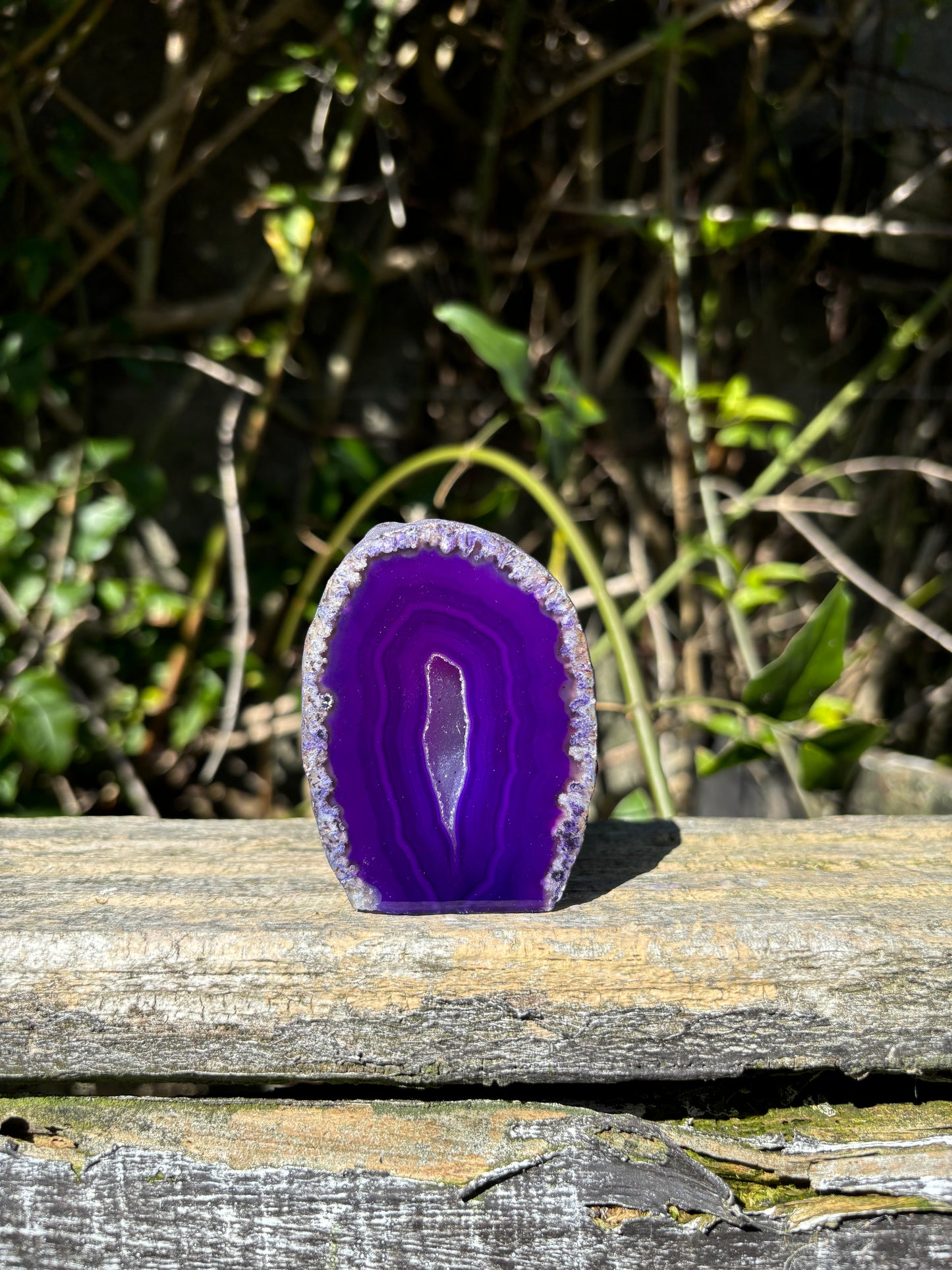 Purple Agate Geode D