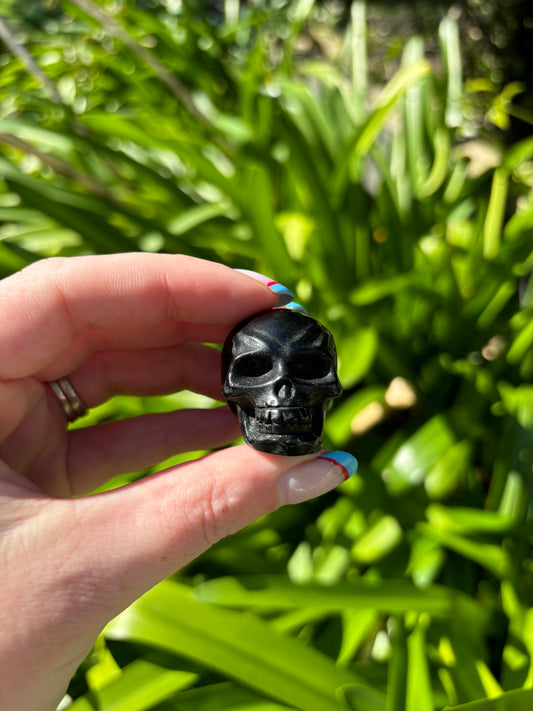 Black Obsidian Skull Small