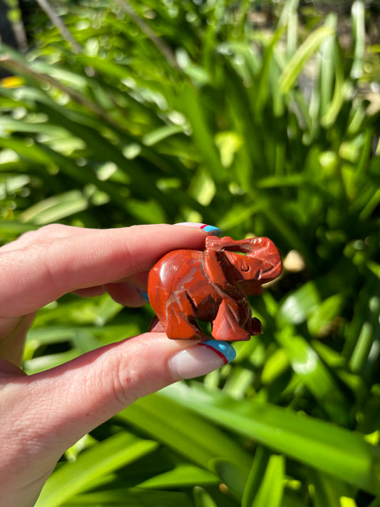 Red Jasper Elephant Small