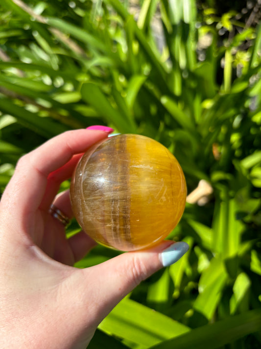 Yellow Fluorite Sphere B