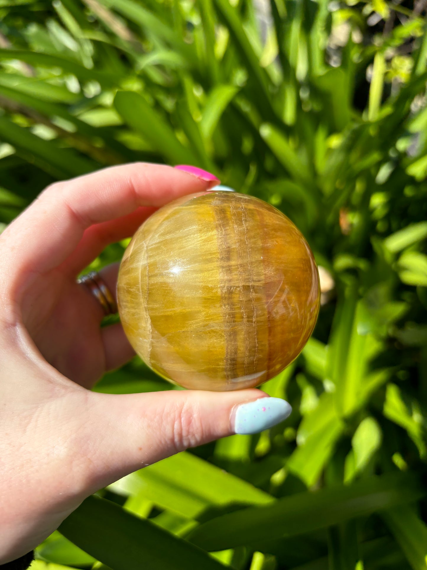 Yellow Fluorite Sphere B