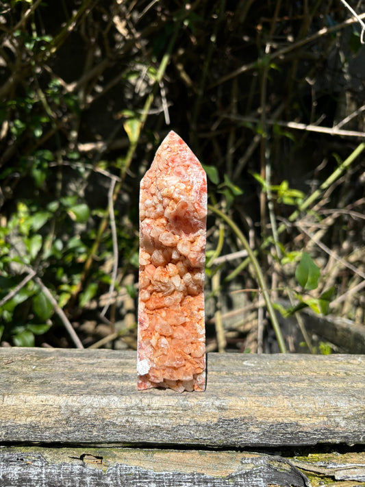 Rainbow Calcite Cluster Point A