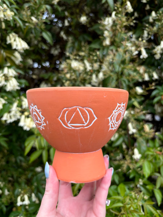 Chakra Terracotta Smudge Bowl