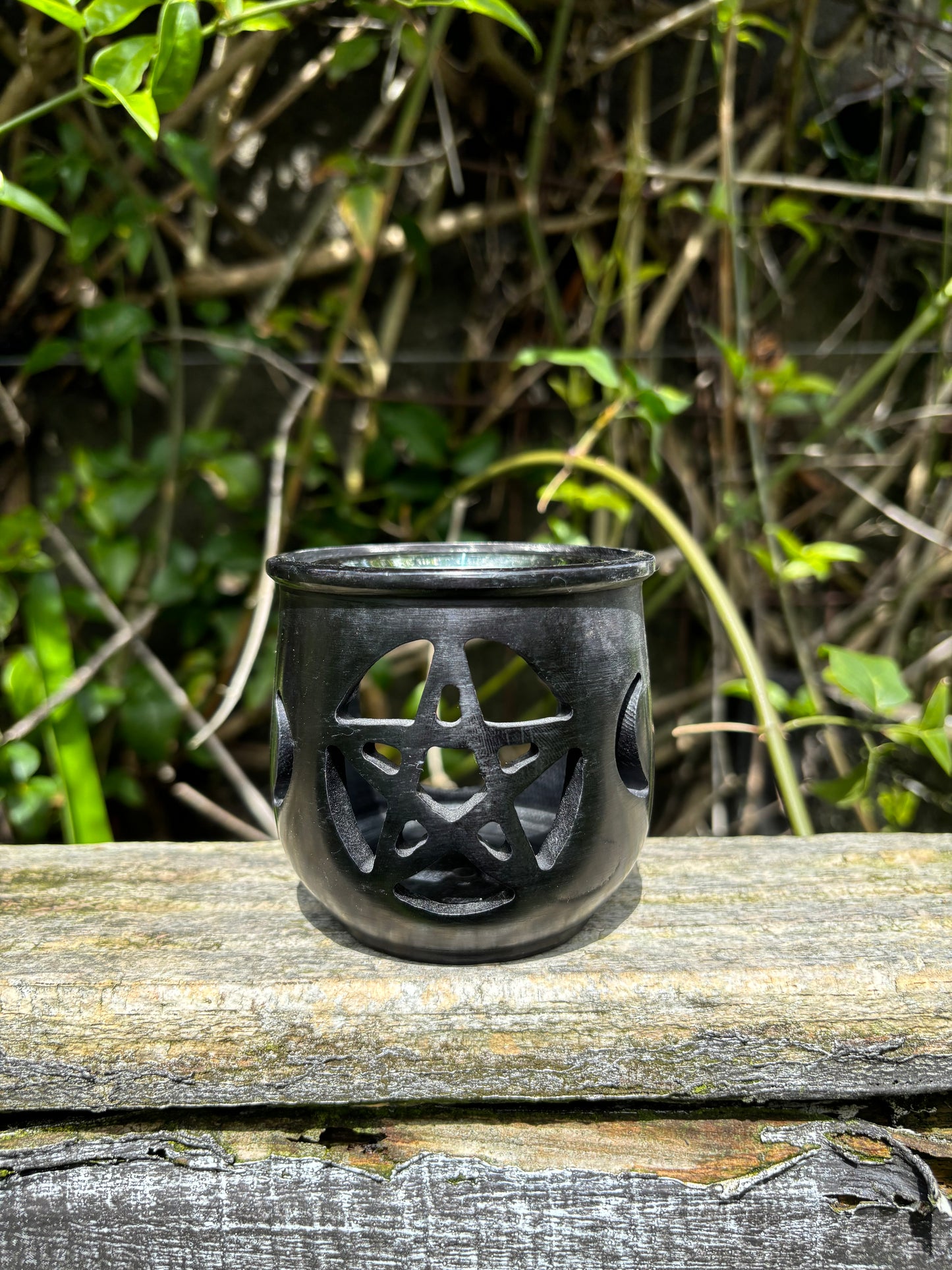 Triple Moon Pentagram Resin Burner