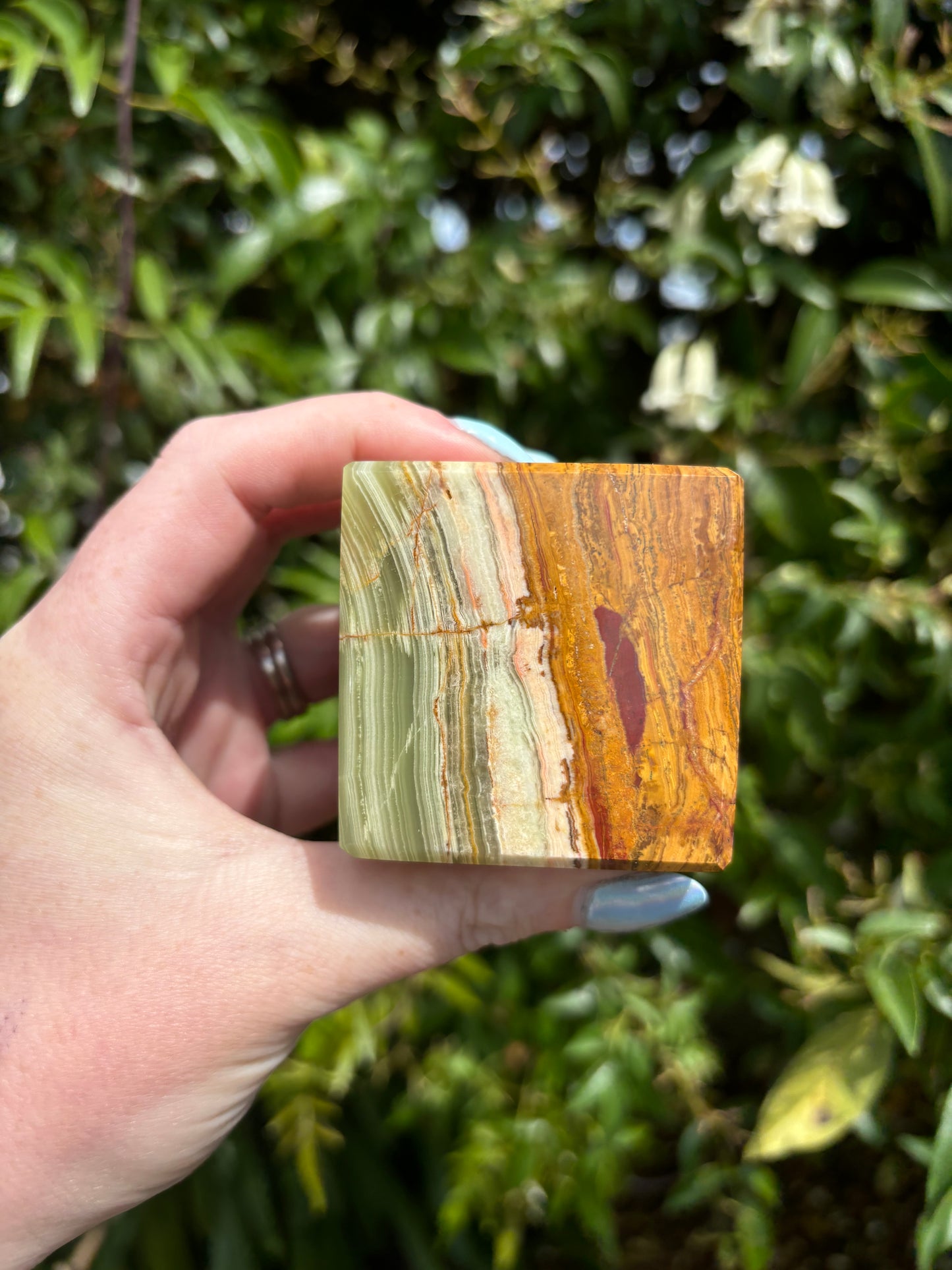 Banded Calcite Cube A