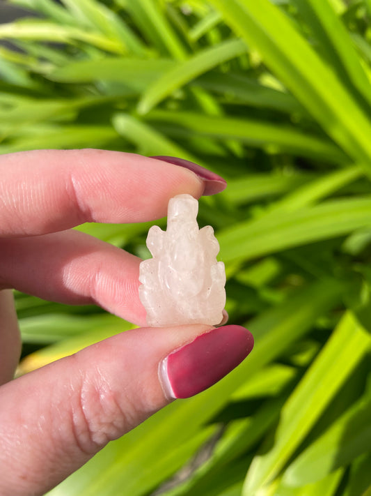 Rose Quartz Ganesh Small