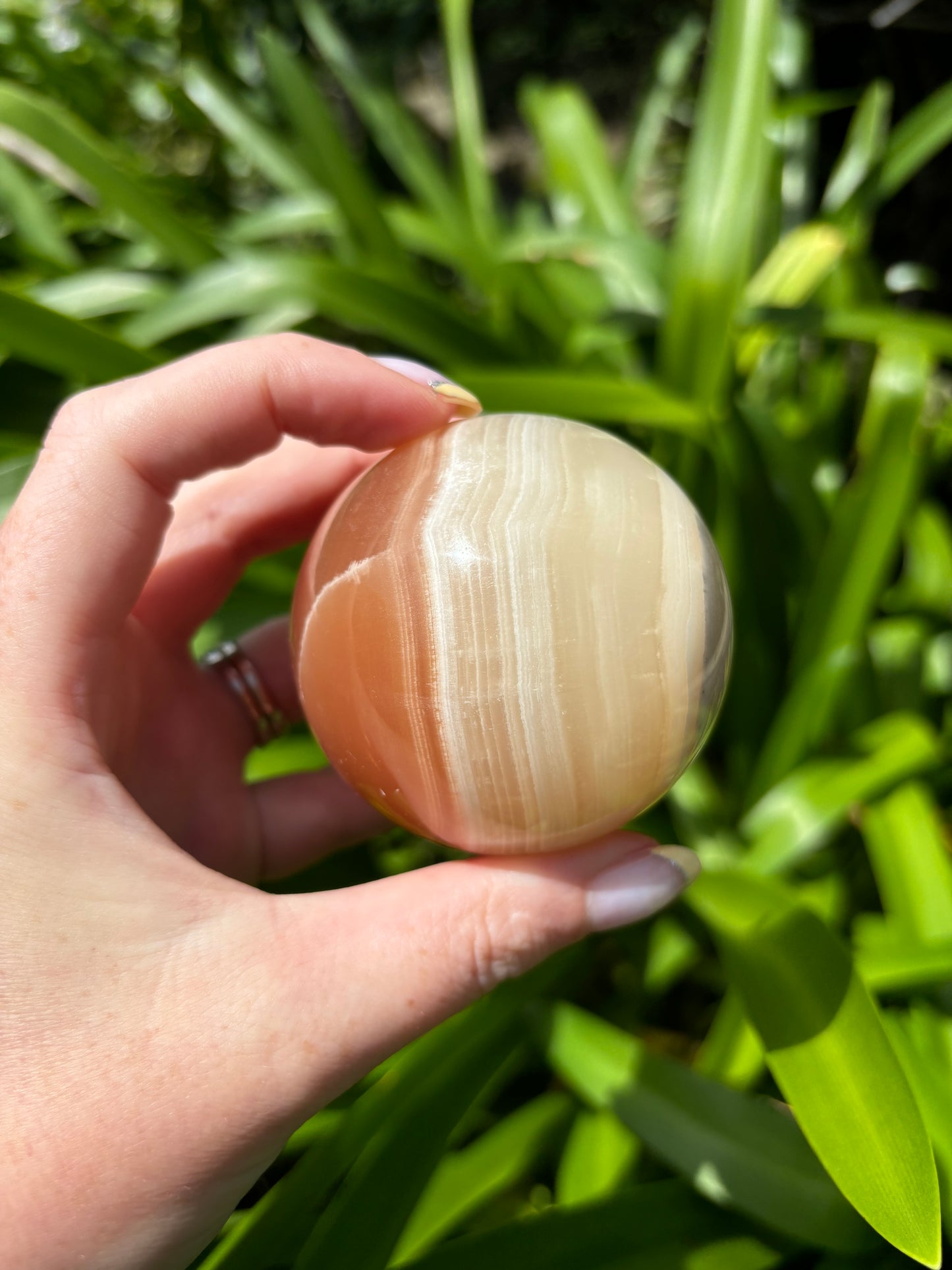 Honey Calcite Sphere B